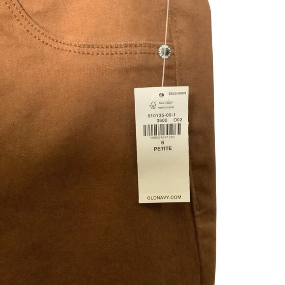 Old Navy Rockstar Super Skinny Jeggings Burnt Umber Size 6 Petite Cotton Blend - Picture 2 of 8